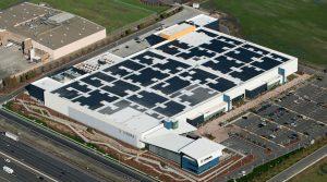 An aerial view of Solyndra's facility. Photo Credit: Jones Lang LaSalle