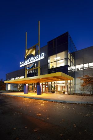 SolarWorld's U.S. Headquarters in Hillsboro, Oregon. Photo Credit: SolarWorld