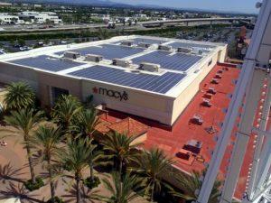 A solar installation on a Macy's store in Irvine, California. Photo Credit: San Onofre Safety.org