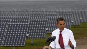 U.S. President Barack Obama speaks during a visit to DeSoto Next Generation Solar Energy Center in Arcadia