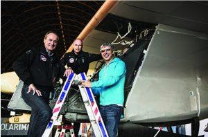 Solar Impulse founders with Google's Larry Page Credit: Solar Impulse