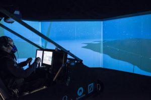 Bertrand Piccard focused during the simulation. Credit: Solar Impulse