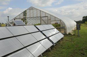 The solar heated greenhouse at Dickinson college  photo: dickinson.edu