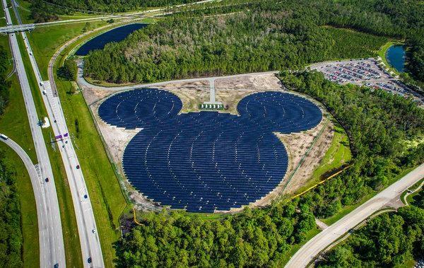 disney world solar power installation mickey mouse